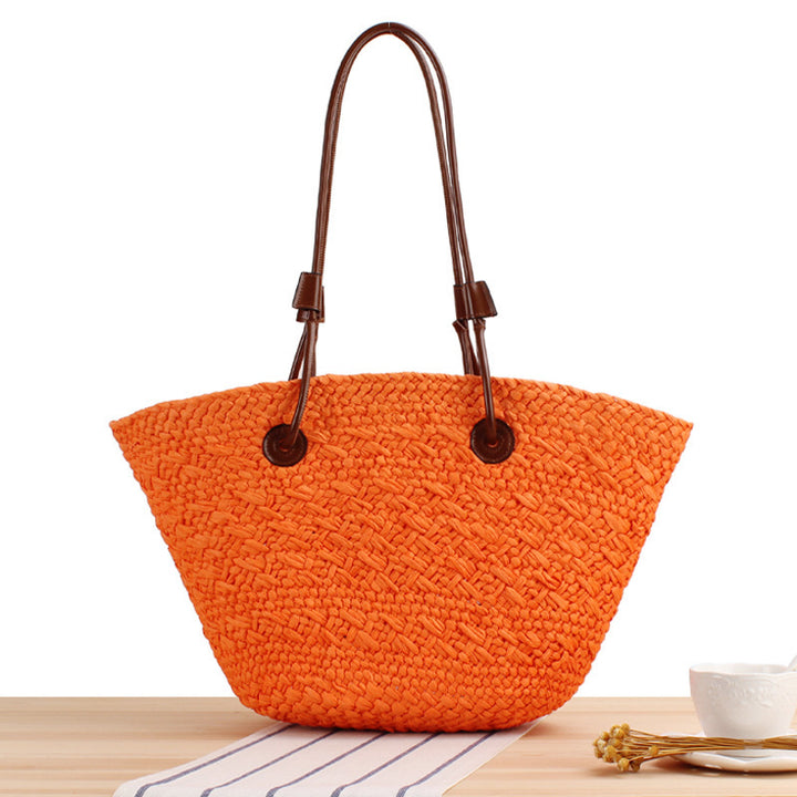 Beach Bag with Elegant Leather Straps Skanto