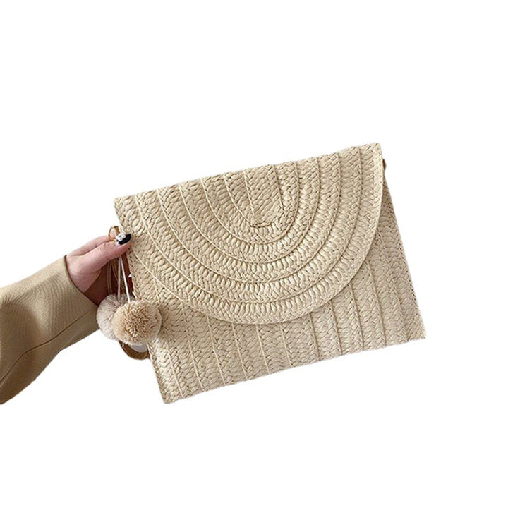 Stilig og Håndlaget Clutch-veske Av Naturmateriale Skanto