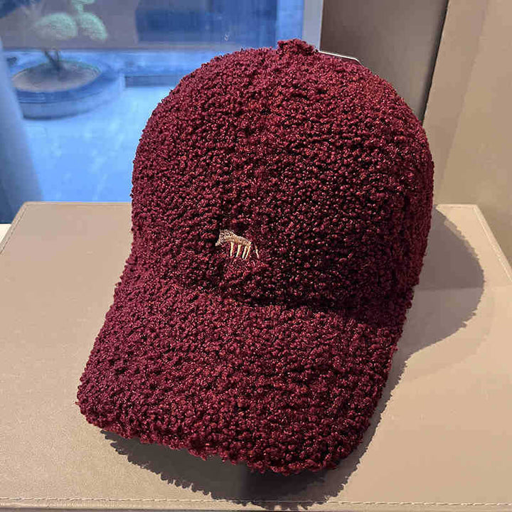Kvinne Plush Teksturert Baseball Caps Skanto