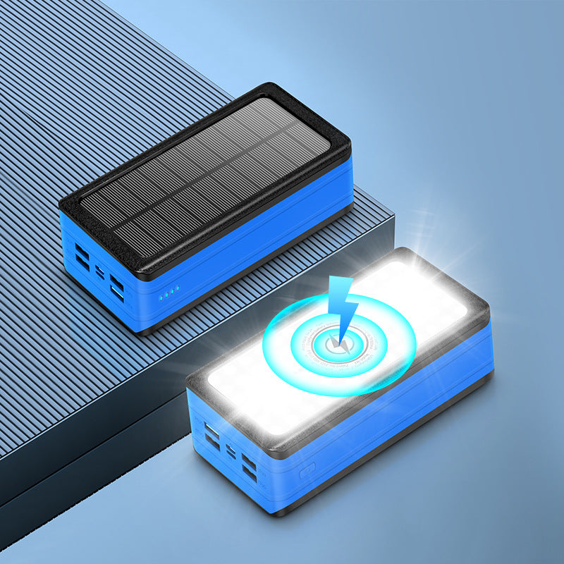 Solar Powerbank med LED-lampe Skanto