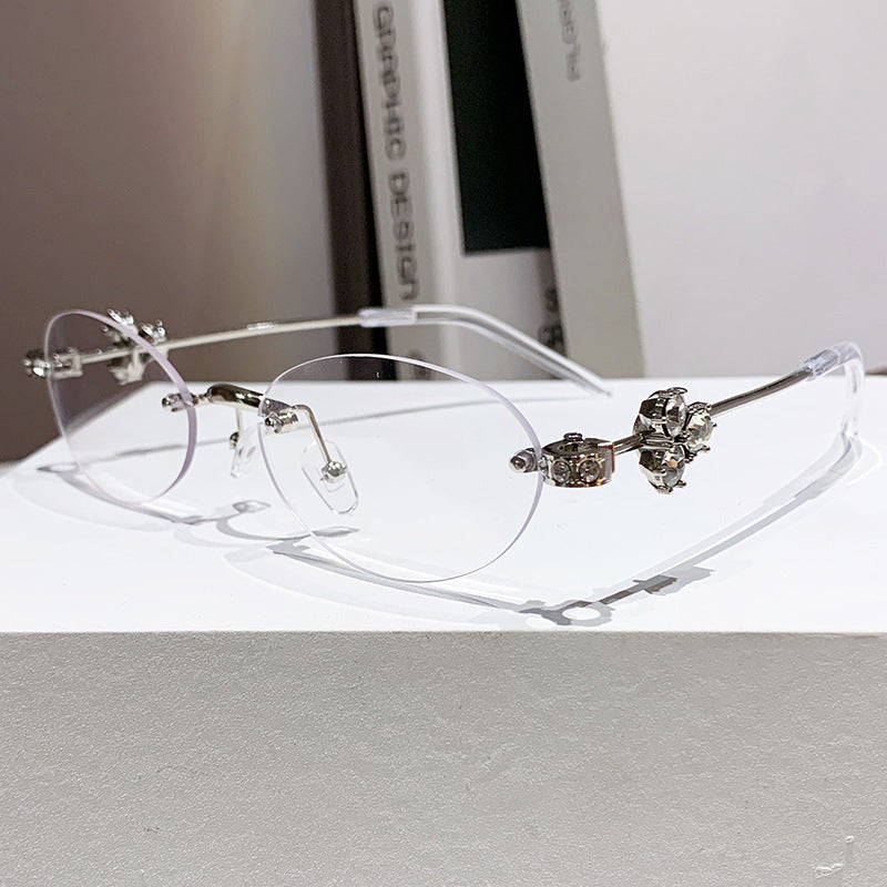 Dame elegant solbrille med geometrisk ramme Skanto
