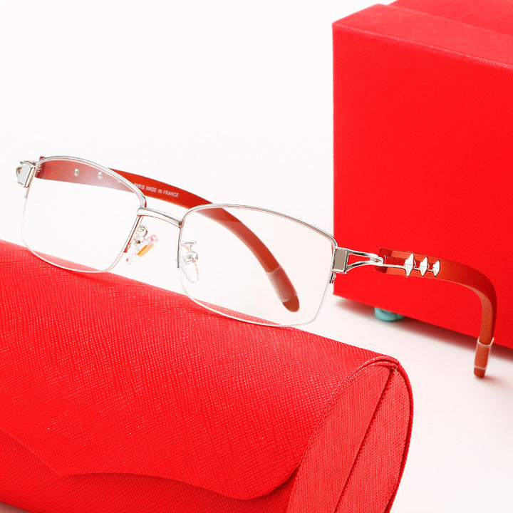Dame eksklusiv designer solbrille med høyglansbehandlet metallramme og polarisert glass Skanto