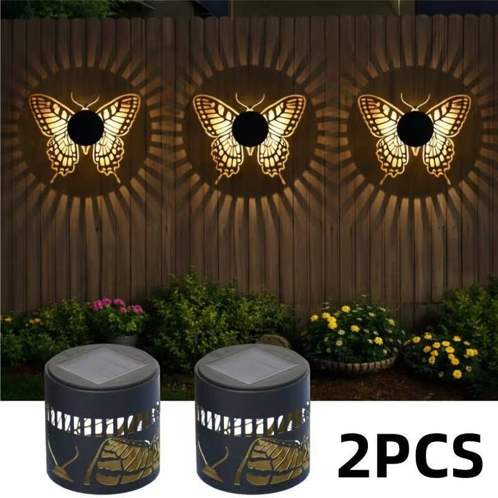 Dekorativ solvegglampe med mandala projeksjonsmønster Skanto