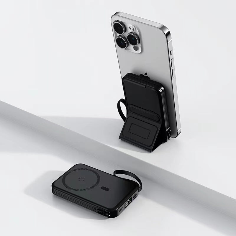 Bærbar powerbank med magnetisk feste og hurtigladingsfunksjon Skanto