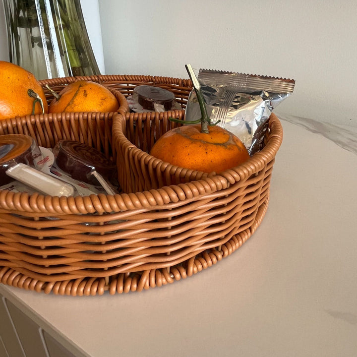 Dame runder oppbevaringskurv med rom Skanto