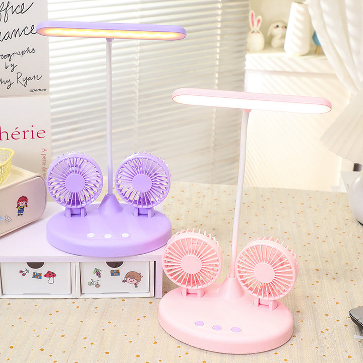 Dame Multifunksjonell bordlampe med integrerte vifter Skanto