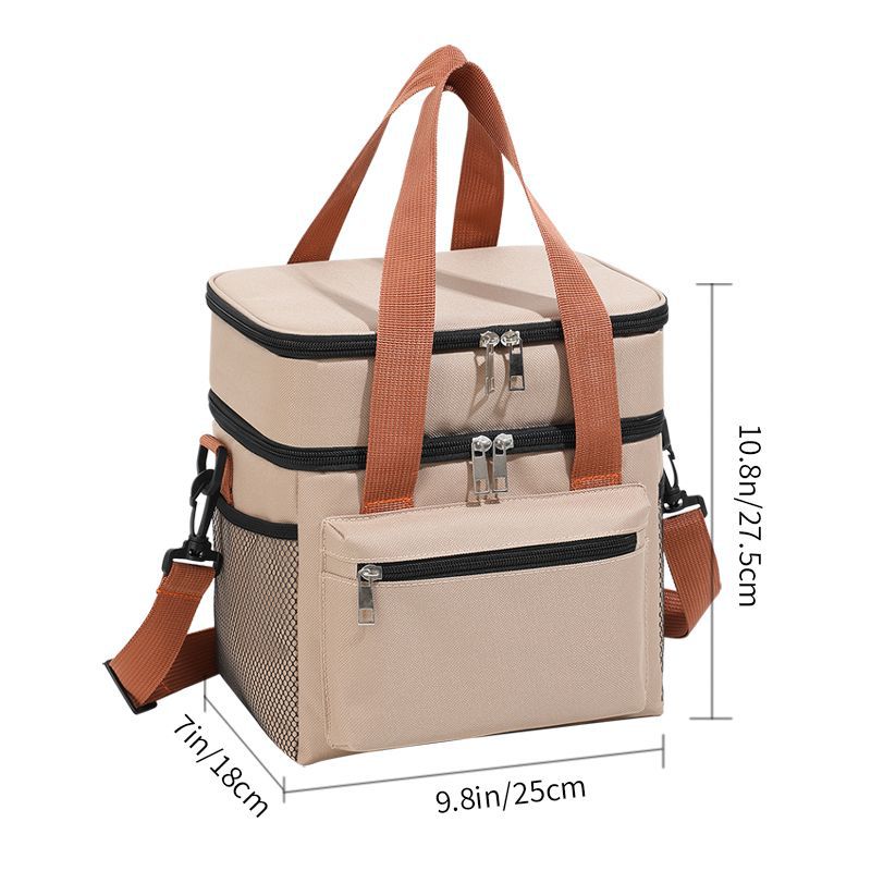 Insulated Picnic and Lunch Bag with Double Compartment Skanto