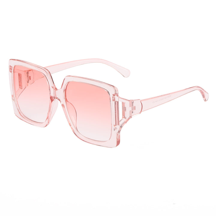 Dame modische oversized solbrille med gradient-innfatninger Skanto