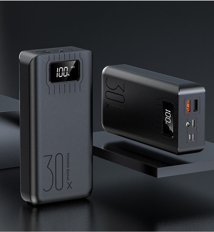 Høykapasitets powerbank med intelligent LCD-display Skanto