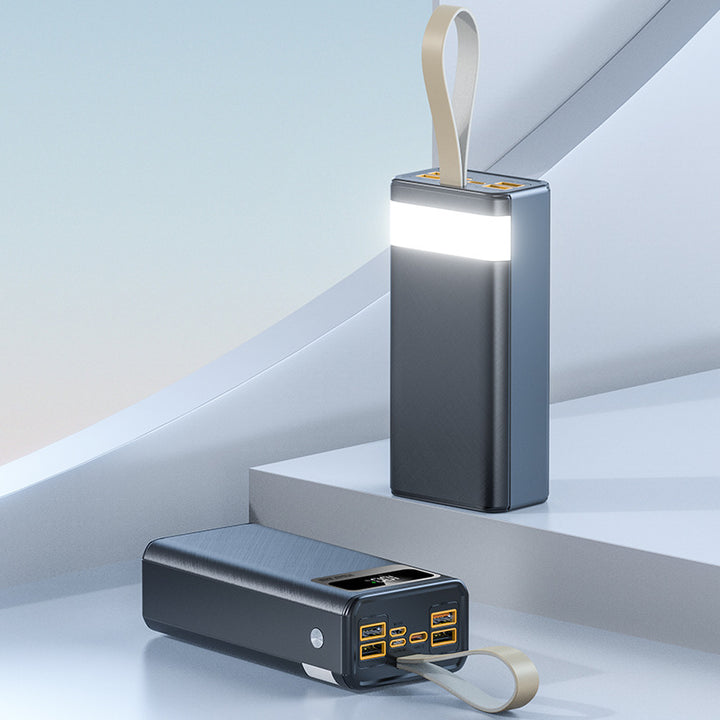 Multifunksjonell powerbank med integrert LED-belysning Skanto