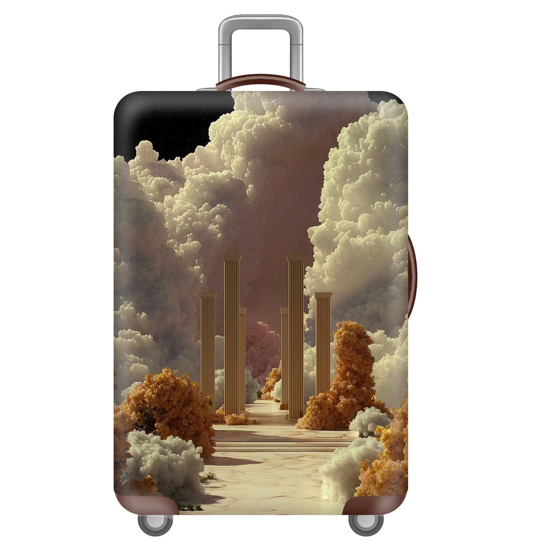 Unisex nan elastisk koffertdeksel med stjernehimmel-by-motiv, utvidbar beskyttelsesdeksel for Trolley-reisebagasje Skanto
