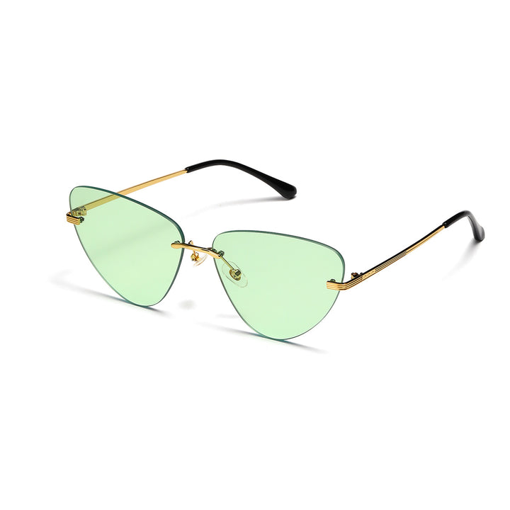 Dame moteriktig solbrille i trendy cat-eye design Skanto