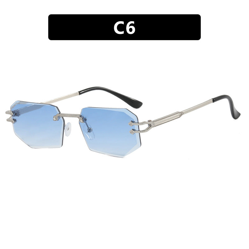 Damer geometrisk mote-solbrille Skanto