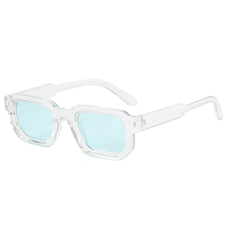 Dame moteriktig firkantet solbrille med klar ramme Skanto