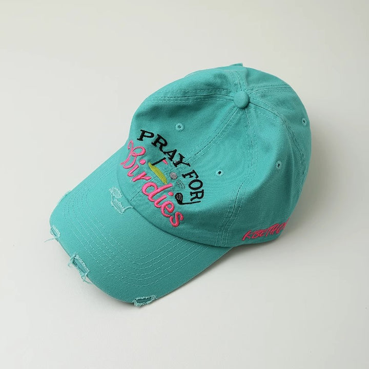 Kvinnebrodert slitt baseballcaps Skanto