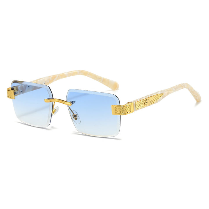Damer elegant solbrille med luksuriøs, glitrende ramme Skanto