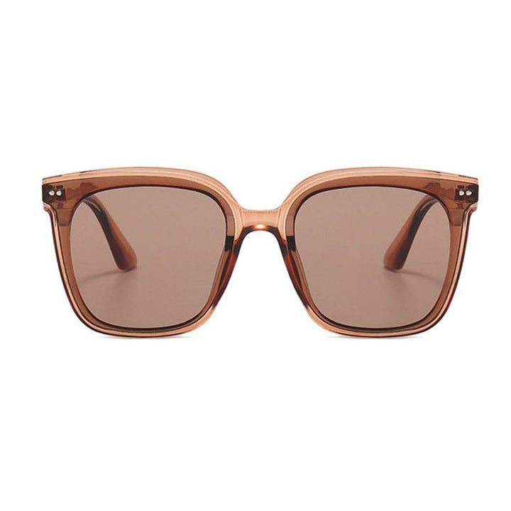 Dame oversized solbrille med moderne, kontrasterende design Skanto