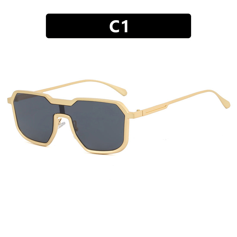 Dame ekstravagant geometrisk solbrille med beskyttende UV-filter Skanto