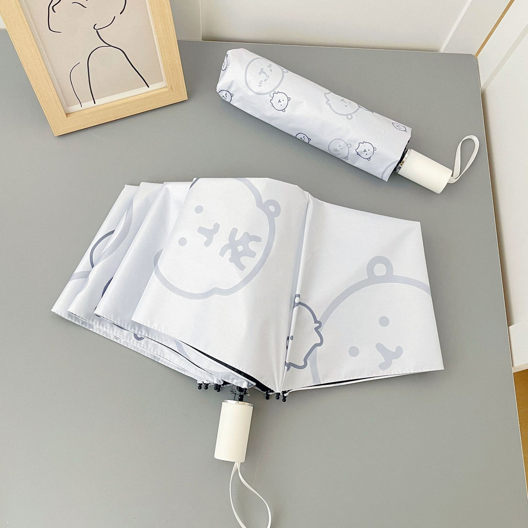 Dame Automatisk Faltregnparaply med leken dyremotiv Skanto