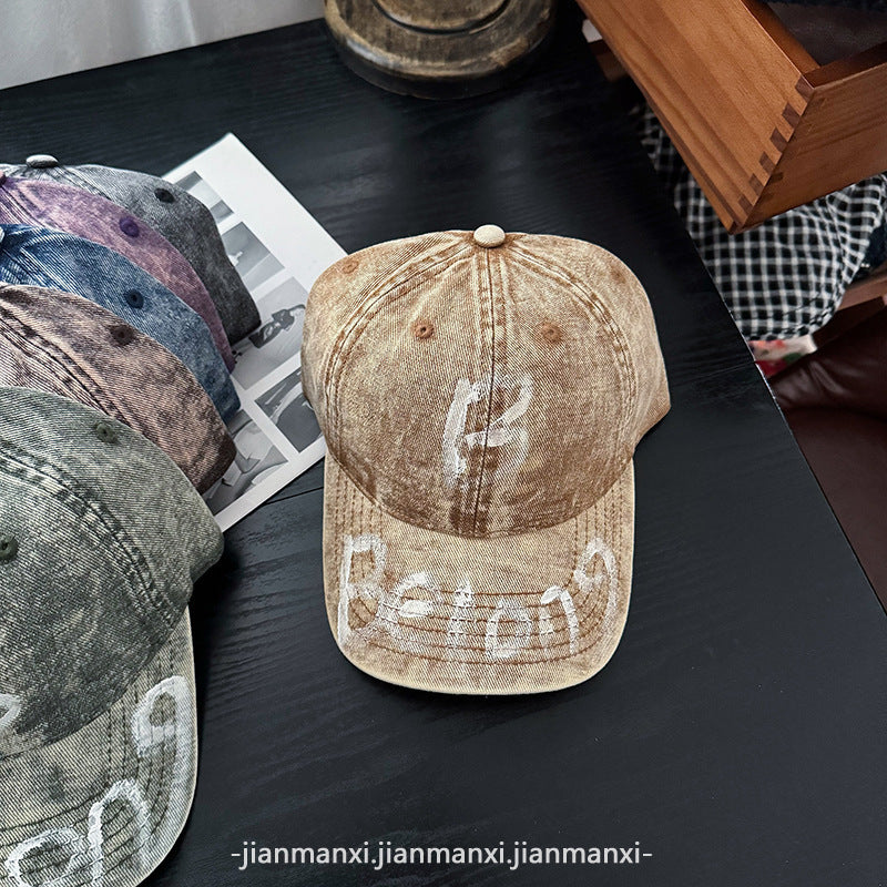 Kvinne Slitt Denim Justerbar Baseball Caps Skanto