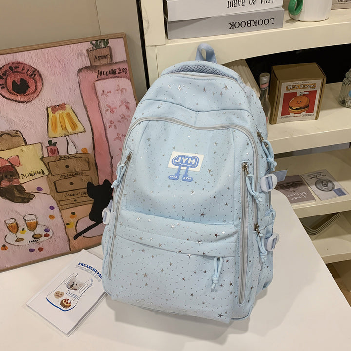 Star-Print Fashion Skole Ryggsekk Skanto