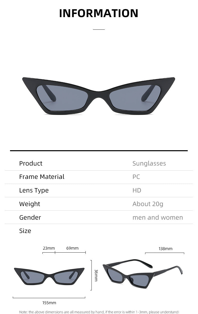 Dame moter Cat-Eye solbriller Skanto