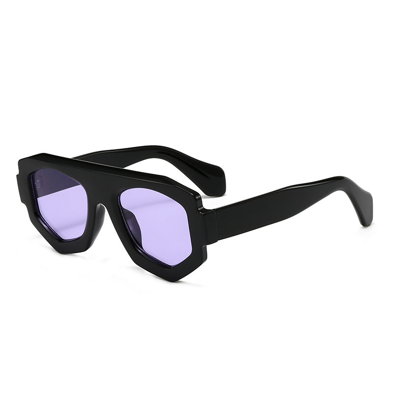 Dame moterik hexagonal solbrille Skanto