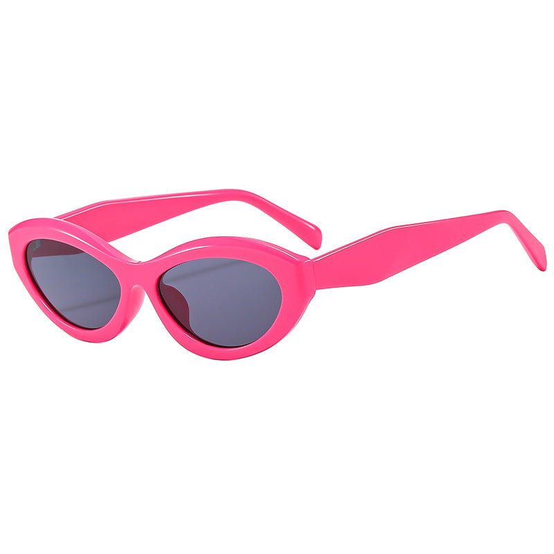 Dame Elegant Cat-Eye Solbrille med beskyttende UV-filter Skanto