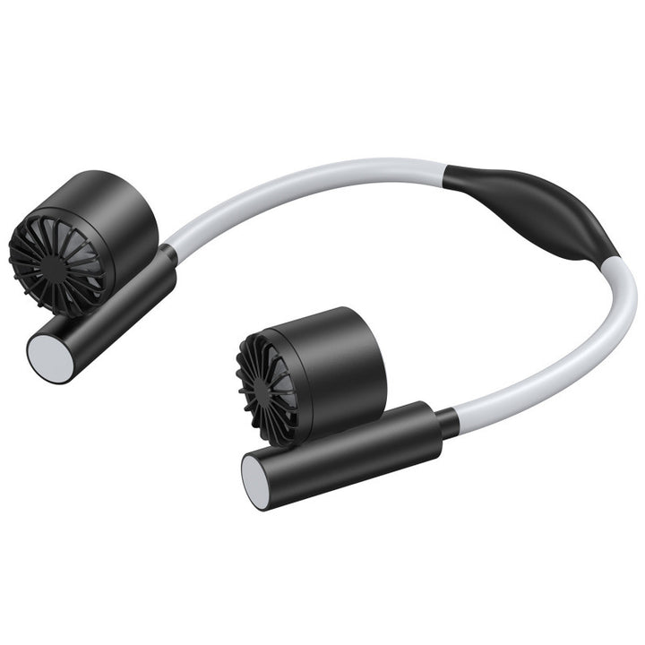 Kjøling hands-free dual-head bærbar nakkevifte med justerbar helling stille børsteløse motorer Skanto
