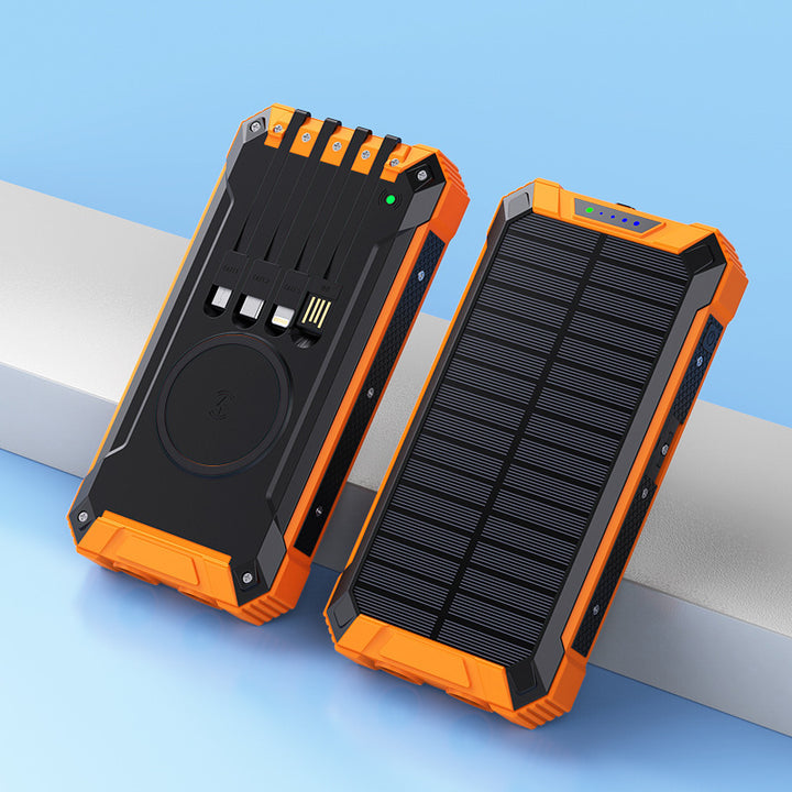 Powerbank med solcelledrevet hurtigladere Skanto