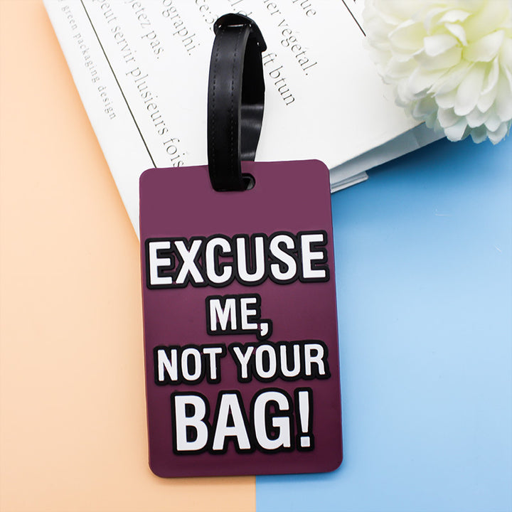 Unisex Bag tag med morsom tekst Skanto