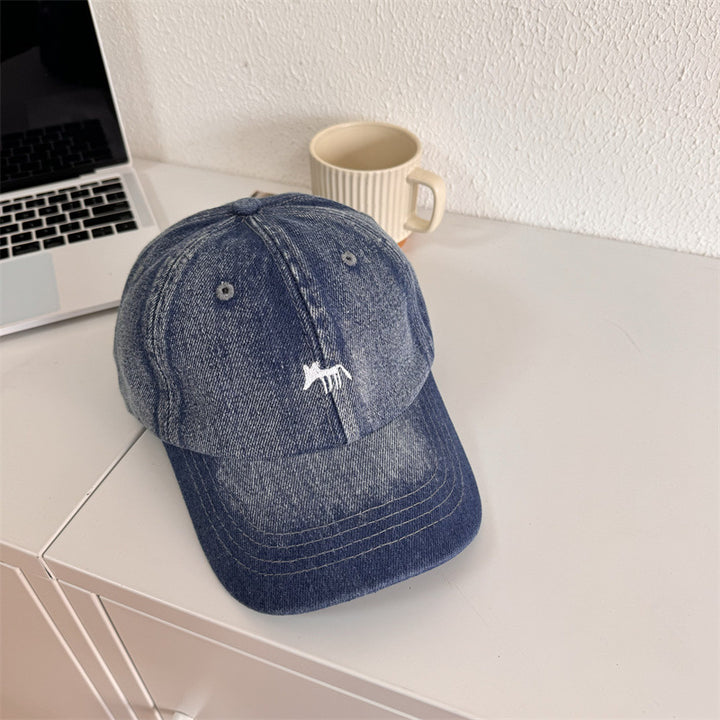 Herre Casual Grafisk Denim Baseball Caps Skanto