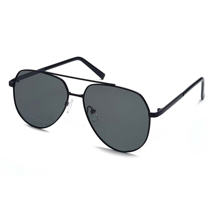 Herre moteriktig pilot solbriller med kontrasterende linser Skanto