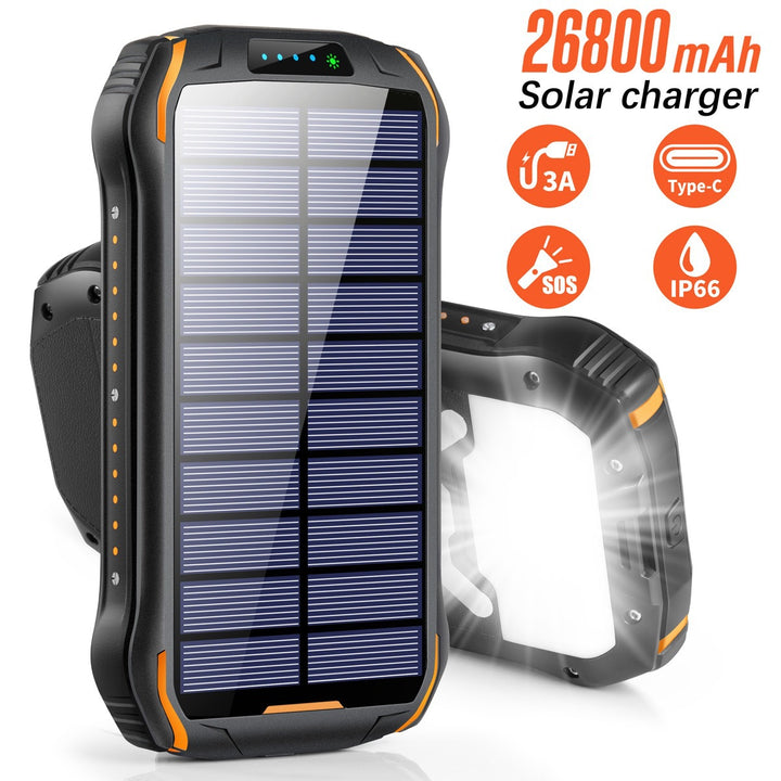 Solar-Powerbank med Høy lagringskapasitet og Ip66 beskyttelse Skanto