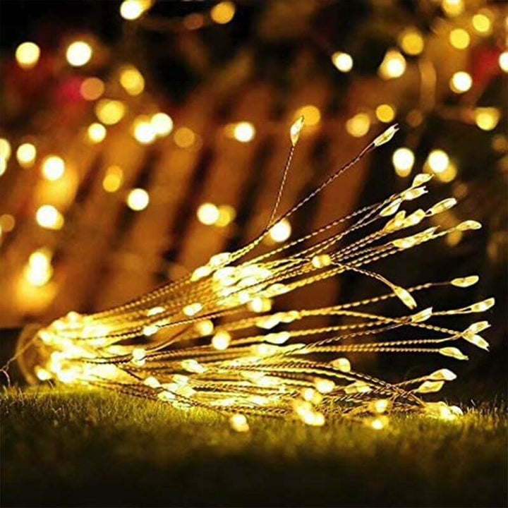 Skanto | Fyrverkeri Lys Dandelion Kobbertråd 120/200 Lys Batteri USB Solcelle LED Dekorativt Lys