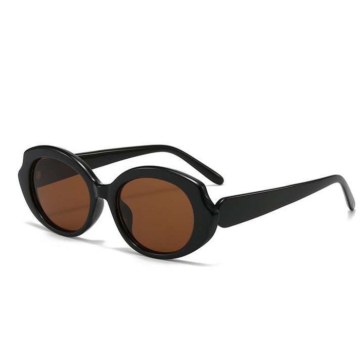 Dame moderne runde designer-solbriller Skanto