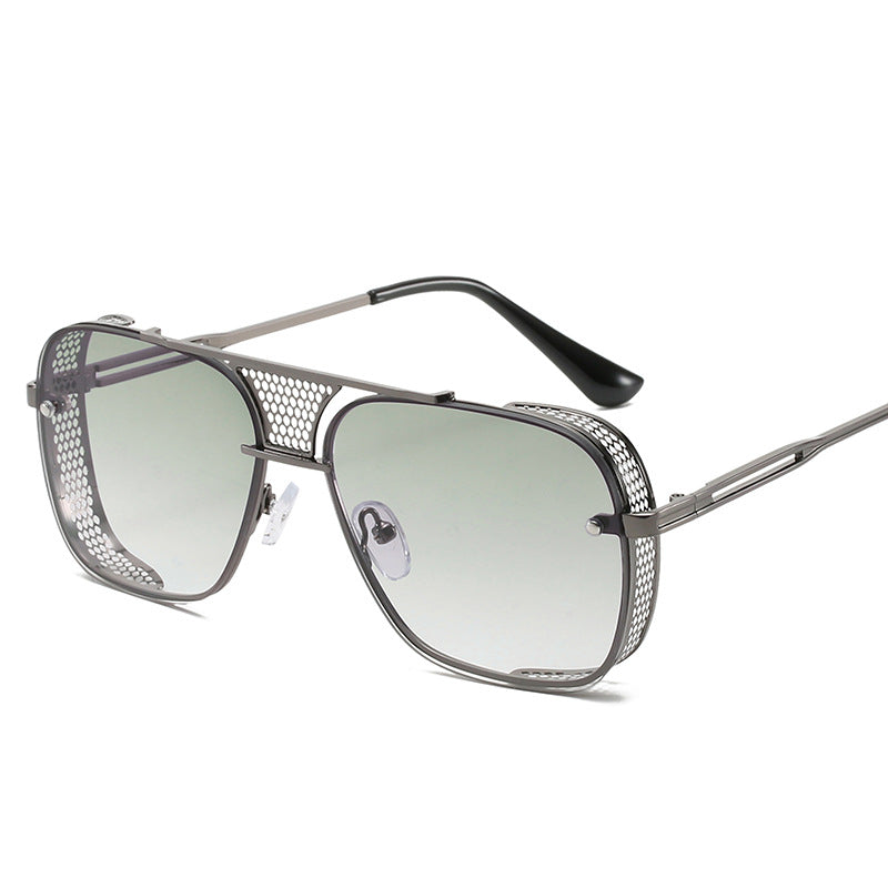 Dame moteriktig sport-solbrille med nettinnramming Skanto