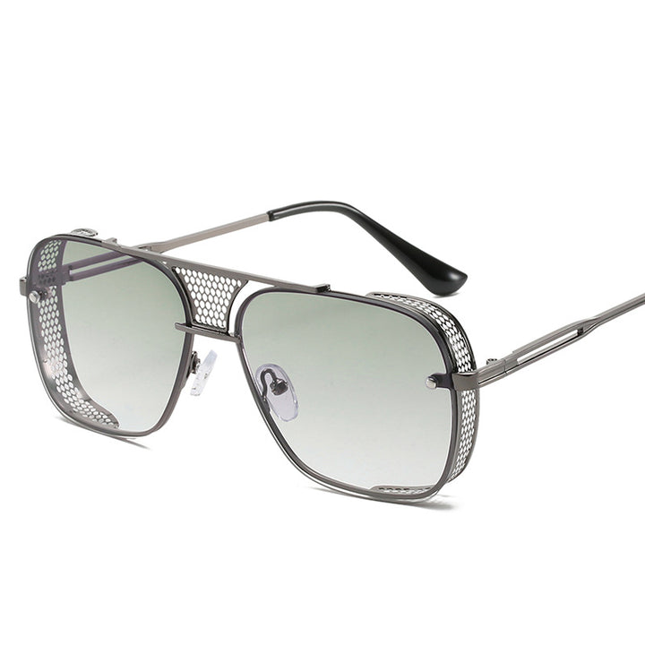 Dame moteriktig sport-solbrille med nettinnramming Skanto