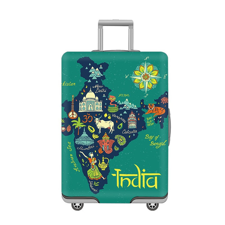 Cartoon Cat Design Hard Shell Luggage Skanto
