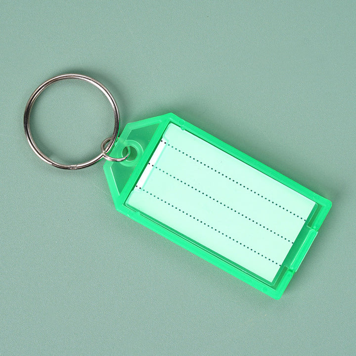 Unisex nøkkelring med gjenbrukbart merkefelt Skanto