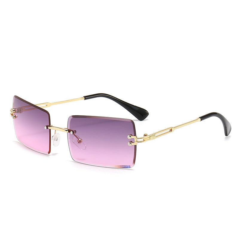 Dame moteriktig rektangulær solbrille med gradientlinser Skanto