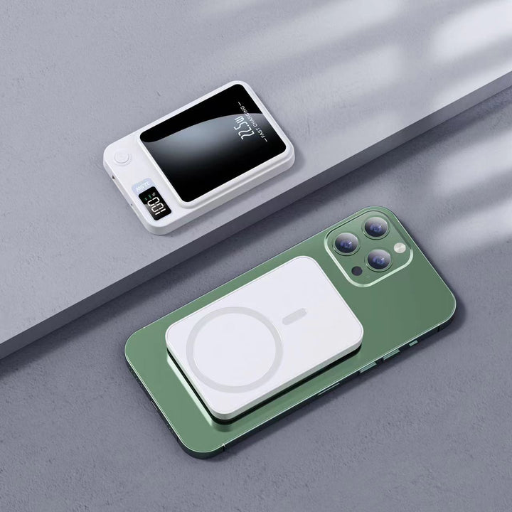 Bærbar Powerbank med Intelligent Lcd-skjerm og Trådløs Ladefunksjon Skanto