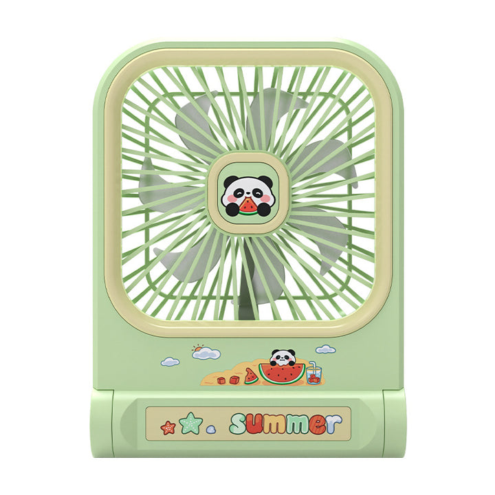 Dame Bærbar Mini-Vifte i leken Panda-design Skanto