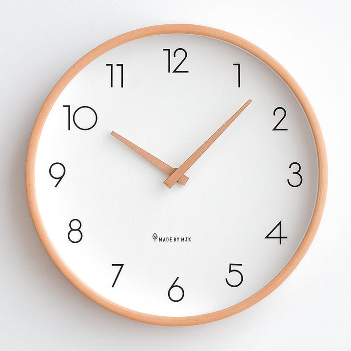 Skanto | Nordisk Minimalistisk Tre Stille Veggklokke