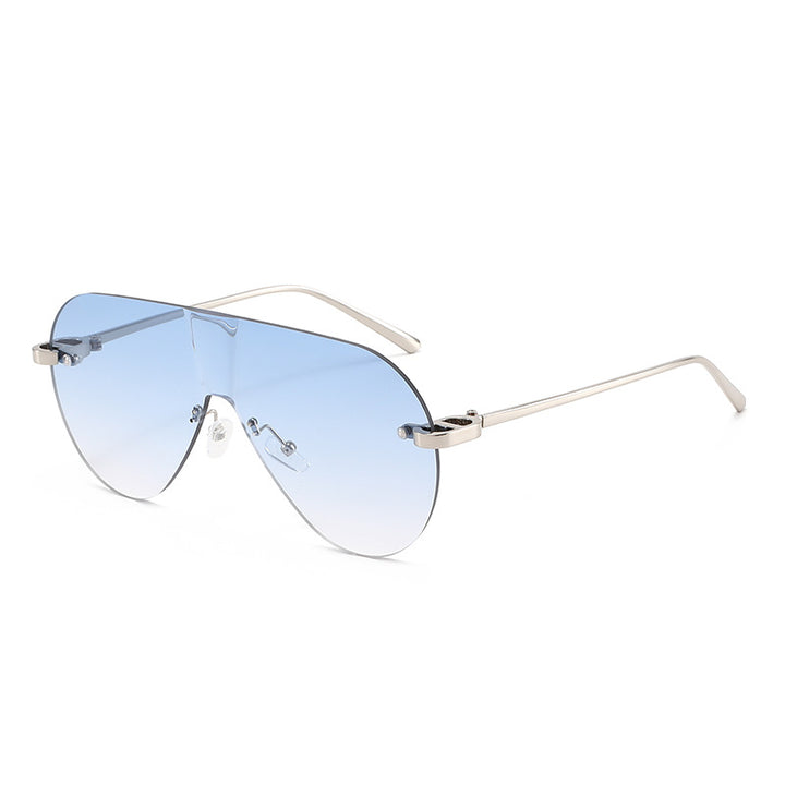 Dame Oversized solbriller i moderne aviator-stil Skanto