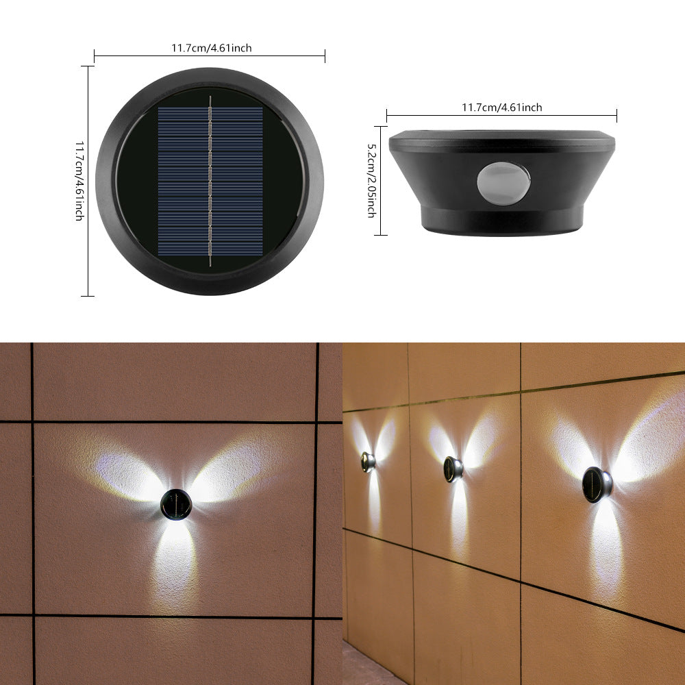 Utendørs solvegglys multi-stråle LED dekorativt aksent Skanto