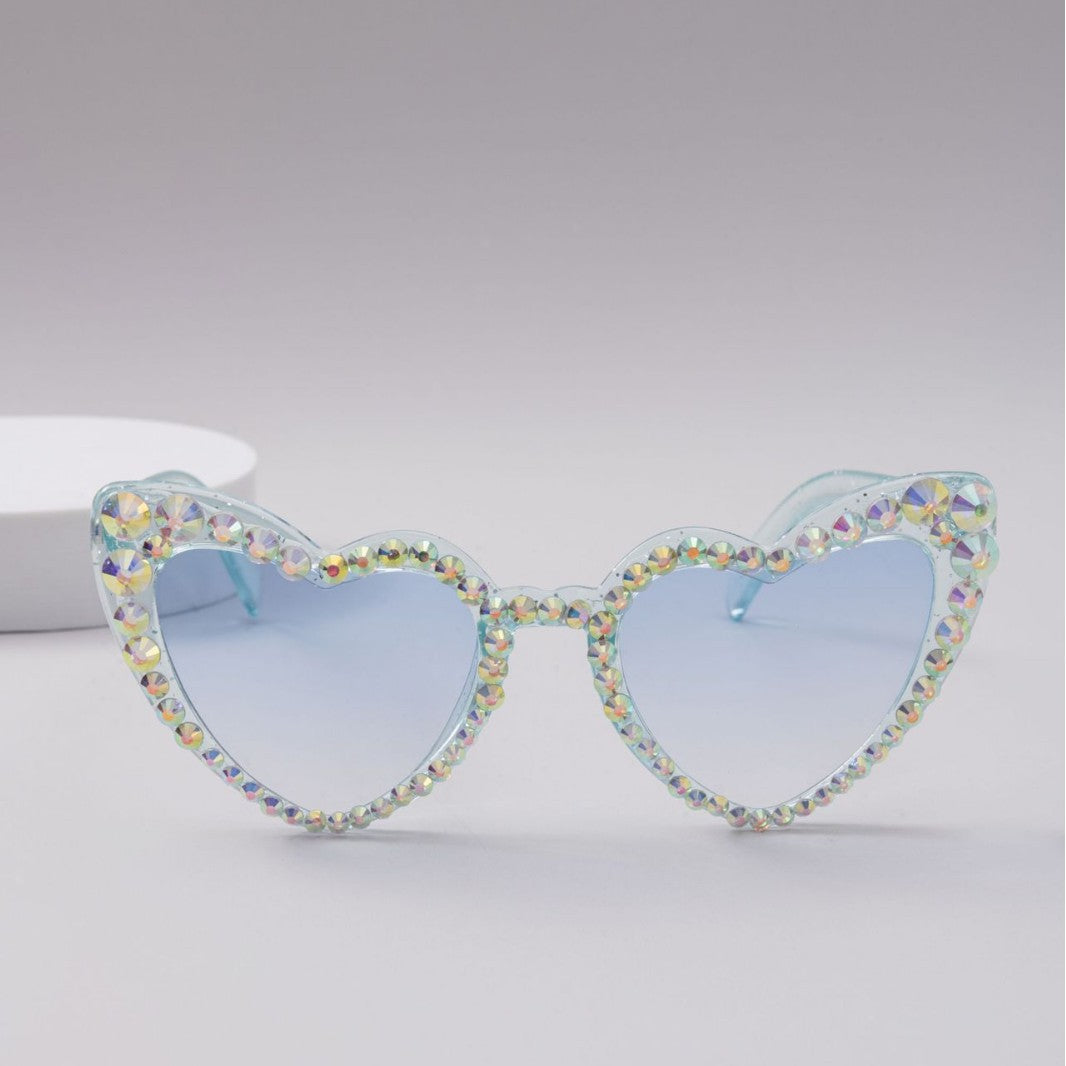 Dame Hjerteformet Glitter-solbrille Skanto