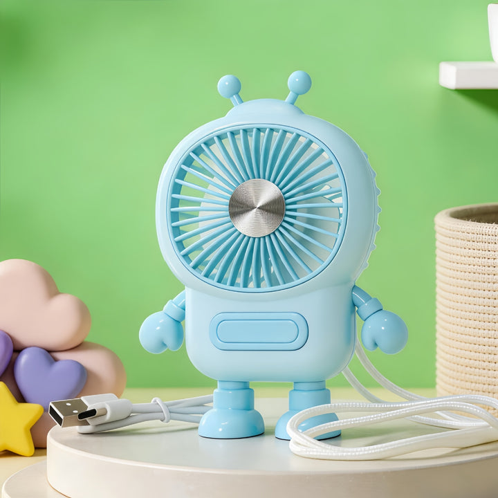 Damer Bærbar Robot-vifte med USB-ladingsfunksjon og fleksibelt design Skanto