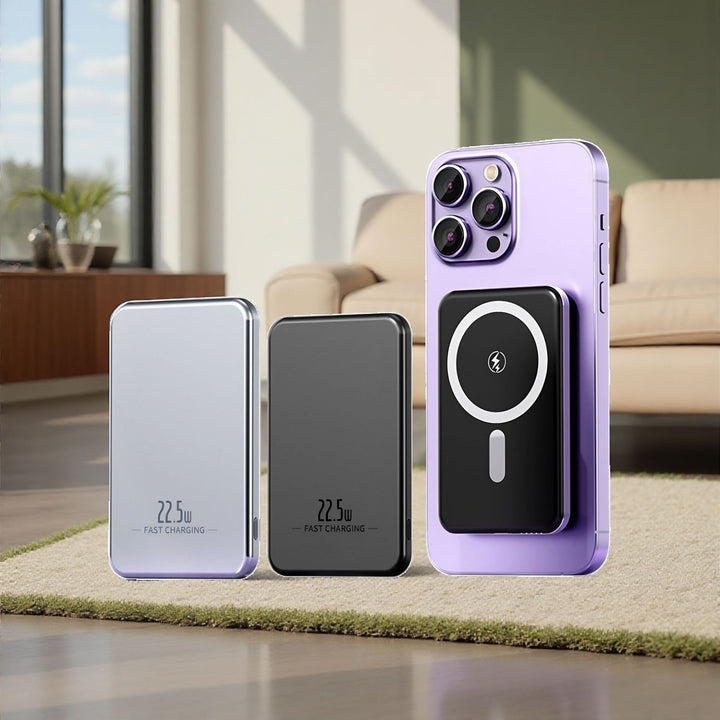 Bærbar Powerbank med magnetfunksjon Skanto