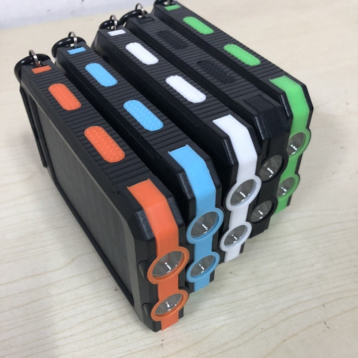 Solcelledet powerbank med dobbel USB-tilkobling Skanto